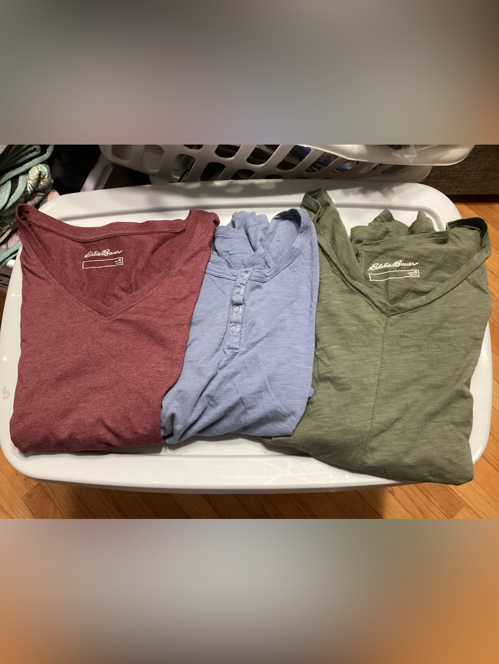 Eddie Bauer 3 Long Sleeve Tees Women’s XL